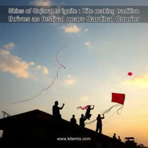 Read more about the article Skies of Gujarat to ignite : Kite  making tradition thrives as festival nears  Cardinal Courier