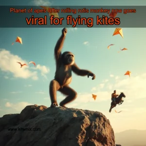 Read more about the article Planet of apes  After rolling rotis  monkey now goes viral for flying kites
