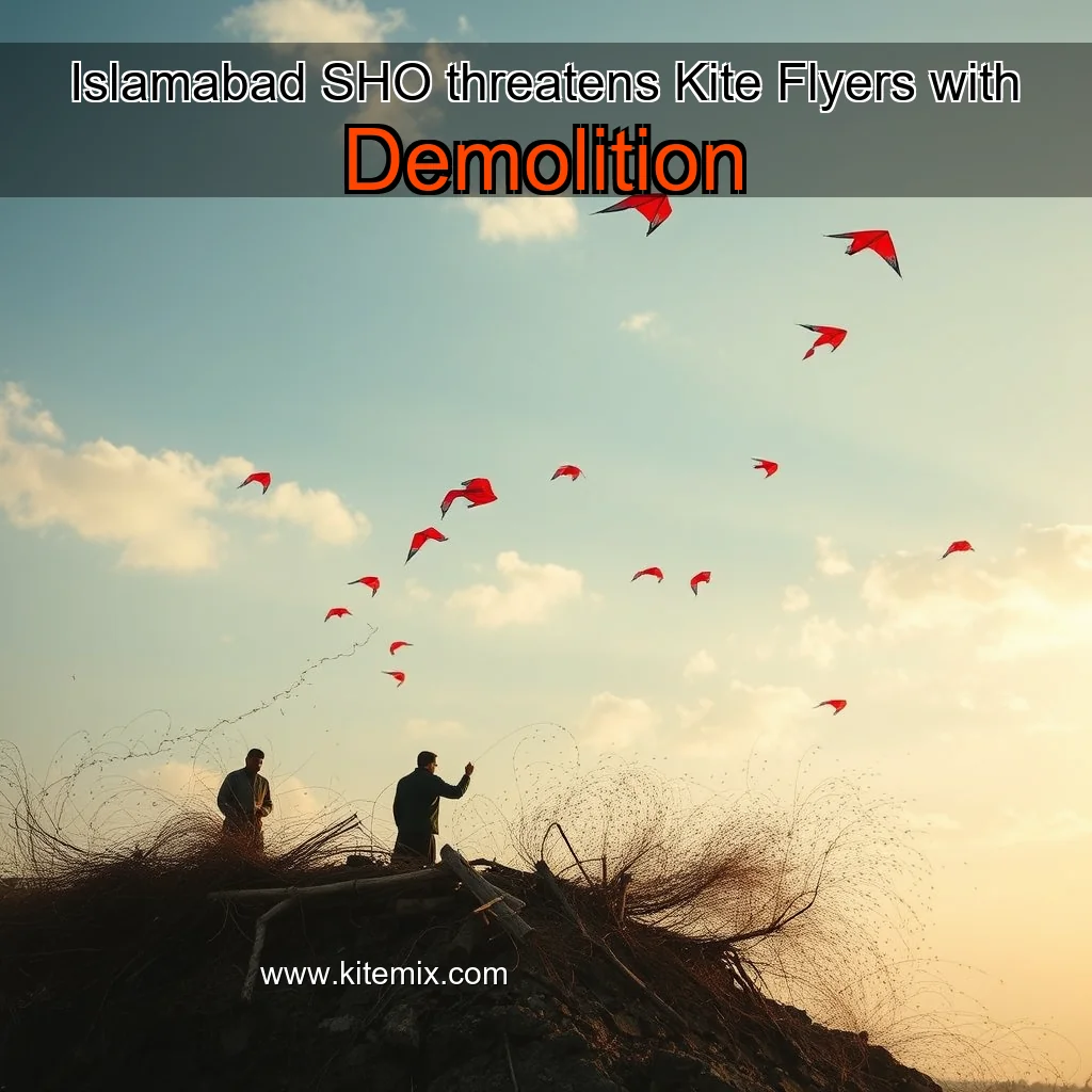 Read more about the article Islamabad SHO threatens Kite Flyers with Demolition