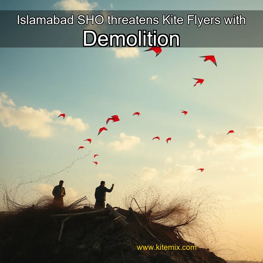 Read more about the article Islamabad SHO threatens Kite Flyers with Demolition
