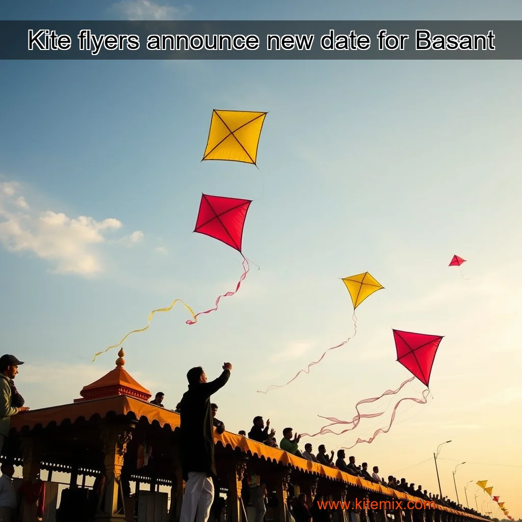 Read more about the article Kite flyers announce new date for Basant